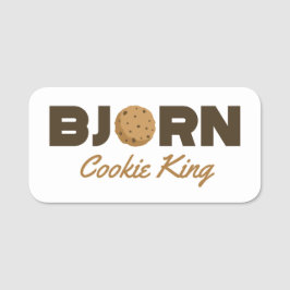 Bjorn cookie King Naamplaatje