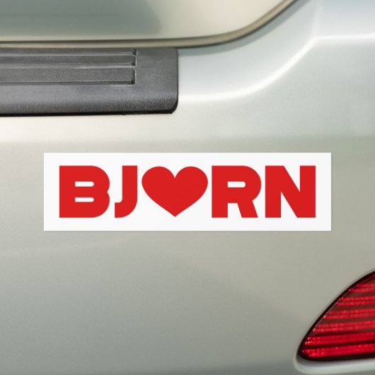 Bjorn Love Bumpersticker (Op auto)