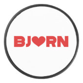 Bjorn Love Hockey Puck (Voorkant)