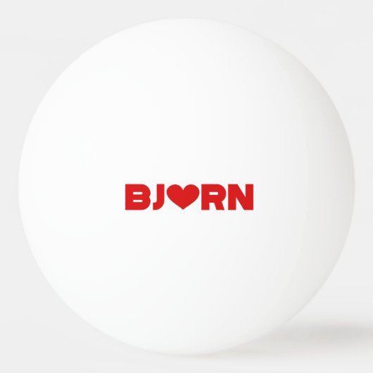 Bjorn Love Pingpongbal (Voorkant)