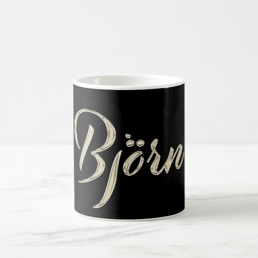 Björn Name whitegold Tasse Teetasse Kaffeetasse Koffiemok (Center)