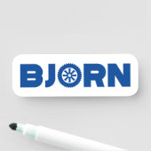 Bjorn Petrol Head Naamplaatje (In situ)