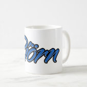 Björn Vorname Name blue Tasse Kaffeetasse Koffiemok (Voorkant rechts)