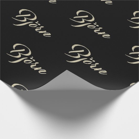 Björn Vorname Name edles Geschenkpapier Papier (Hoek)