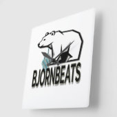 BjornBeats Wall CLock Vierkante Klok (Hoek)