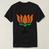BJP Lotus Design Narendra Modi India BJP Supporter T-shirt (Design voorkant)