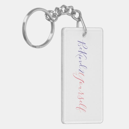 BK2YS | "BeKind2YourSelf" Sleutelhanger (Voorkant Links)