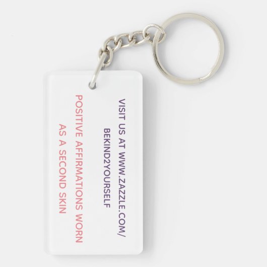 BK2YS | "BeKind2YourSelf" Sleutelhanger (achterkant)