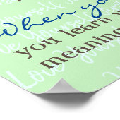 BK2YS | "Liefde als eerste" Poster (Hoek)