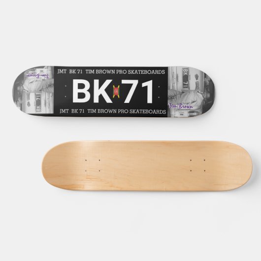 BK 71 TIM BROWN 7 3/4-inch skateboard deck (Horizontaal)