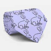 BK- Artistisch konijn Necktie Stropdas (Opgerold)