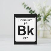 Bk - Berkelium Briefkaart (Staand voorkant)