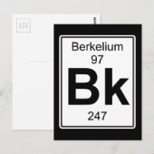 Bk - Berkelium Briefkaart (Voorkant / Achterkant)