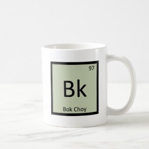 Bk - Bok Choy Groente Scheikunde Periodiek Systeem Koffiemok