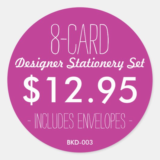 BK Boutique Stickers (Voorkant)