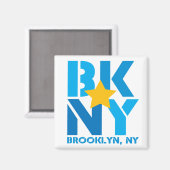 BK Brooklyn Blue Magnet (Voorkant / Achterkant)