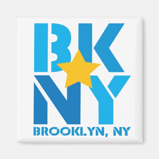 BK Brooklyn Blue Magnet (Voorkant)