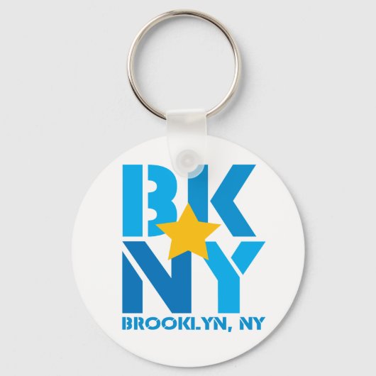 BK Brooklyn Blue Sleutelhanger (Voorkant)