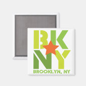 BK Brooklyn Green Magnet (Voorkant / Achterkant)