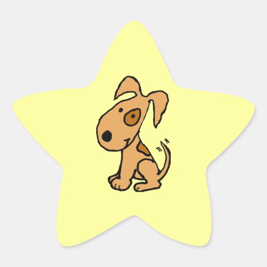 BK- Happy Dog Star Stickers (Voorkant)