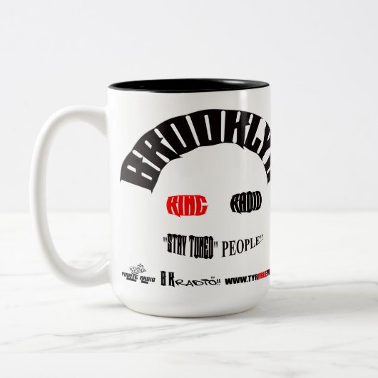 BK RADIO MUG TWEEKLEURIGE KOFFIEMOK (Links)