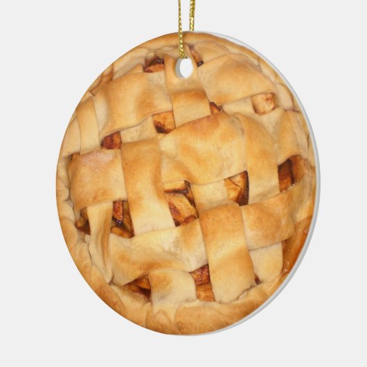 Bked Apple Pie Keramisch Ornament (Links)