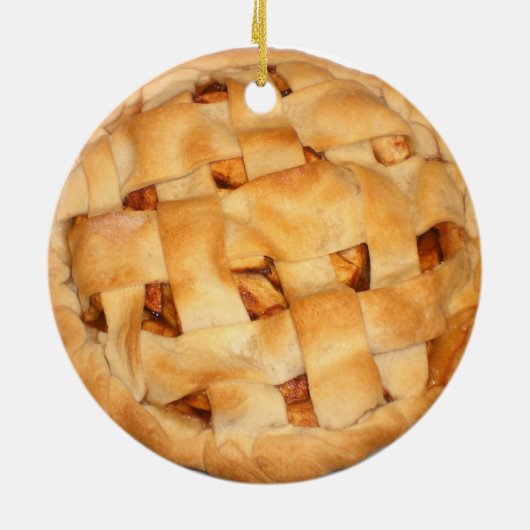 Bked Apple Pie Keramisch Ornament (Achterkant)