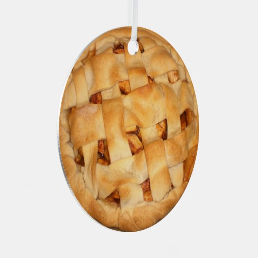 Bked Apple Pie Metalen Ornament (Voorkant Rechts)