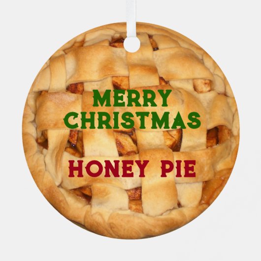 Bked Apple Pie Metalen Ornament (Achterkant)