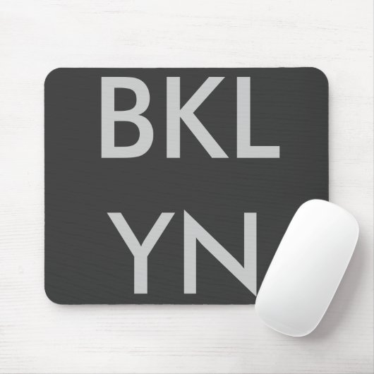 BKLYN Mousepad Black/Greysilver Muismat (Met muis)