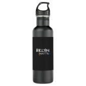BKLYN NETS - Brooklyn Basketball Pattern Waterfles (Voorkant)