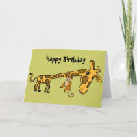 BL- de grappige Kaart van de Verjaardag van de Aap