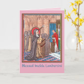 Bl. Het wonder van Imelda Lambertini (VVP 010) Kaart (Gele Bloem)