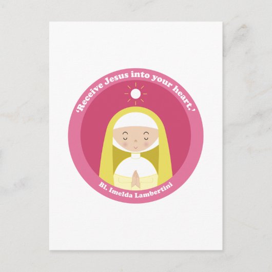 Bl. Imelda Lambertini Briefkaart (Voorkant)