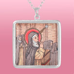 Bl. Imelda Lambertini's Miracle (detail; VVP 010) Zilver Vergulden Ketting<br><div class="desc">Blessed Imelda Lambertini (1322-1333), geboren in een nobele familie van Bologna, Italië, was een puur religieus kind gewijd aan St. Agnes van Rome; Mary, koningin van de hemel; en de Heilige Eucharist. Toen ze vijf was, bouwde ze een oratorium in haar huis. Toen ze negen was, ging ze naar een...</div>