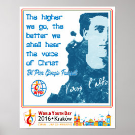 BL PIER GIORGIO FRASSATI WORLD YOUTH DAG 2016 POSTER