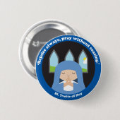 Bl. Yvette van Huy Ronde Button 5,7 Cm (Voorkant /achterkant)