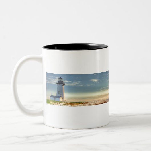 BLA02 Lighthouse 2.tif Tweekleurige Koffiemok (Links)