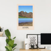 Bla Bheinn Munros van Schotland Reisposter Poster (Thuiskantoor)