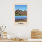 Bla Bheinn Munros van Schotland Reisposter Poster (Keuken)
