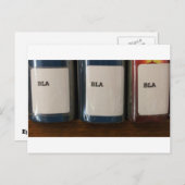 "Bla, Bla, Bla" - Bibliotheekoproepnummers Briefkaart (Voorkant / Achterkant)