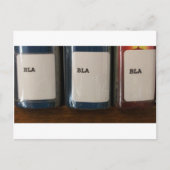 "Bla, Bla, Bla" - Bibliotheekoproepnummers Briefkaart (Voorkant)