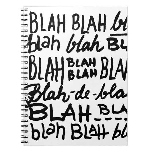 Bla Bla Bla Notitieboek (Voorkant)