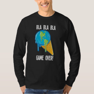 Bla Bla Game over het smelten van de Aarde Ice Cre T-shirt