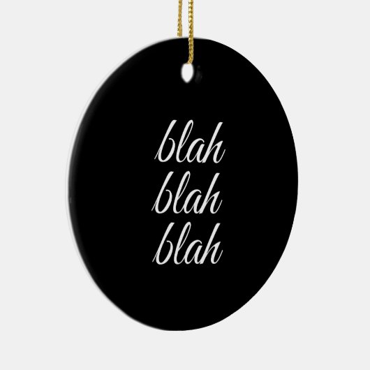 bla blah blah - keramisch ornament (Rechts)