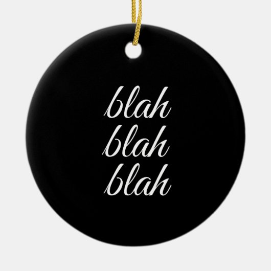 bla blah blah - keramisch ornament (Voorkant)