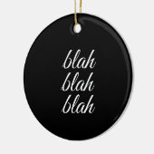 bla blah blah - keramisch ornament (Links)