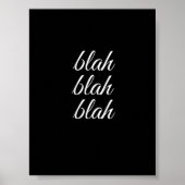 bla blah blah - poster (Voorkant)