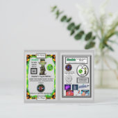 Blaadlak Presenteert Bohrium Ruilkaart Briefkaart (Staand voorkant)