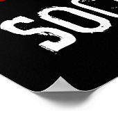 Blaam het op het zwarte Poster Sock Monkey (Hoek)